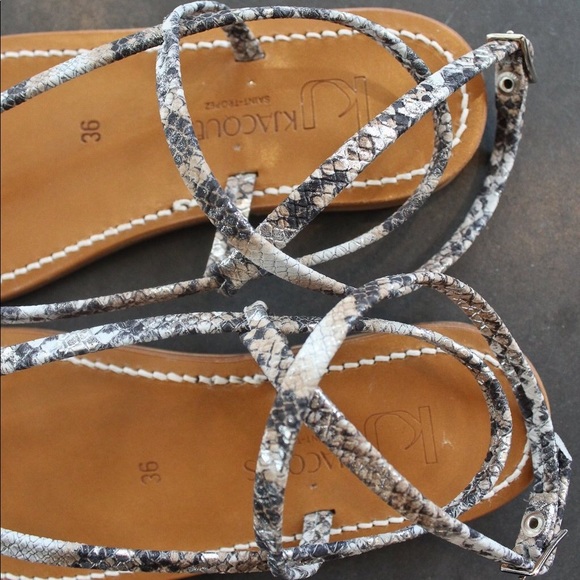 K. Jacques St. Tropez Delta Leather Sandal - Picture 4 of 4